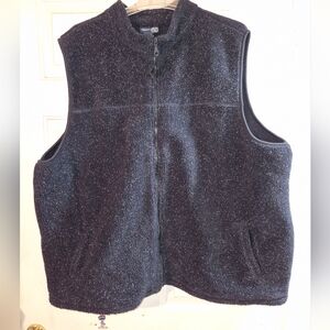 Venezia Jeans Gray Fleece Vest Size 26/28
